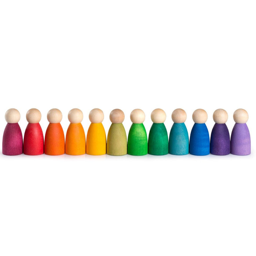 Grapat regenboog nins poppetjes 12 stks 18 mnd+