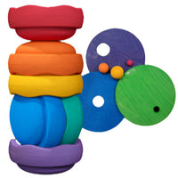 Grimms x Stapelstein Rolling Discs Cool Classic 6 stks A1