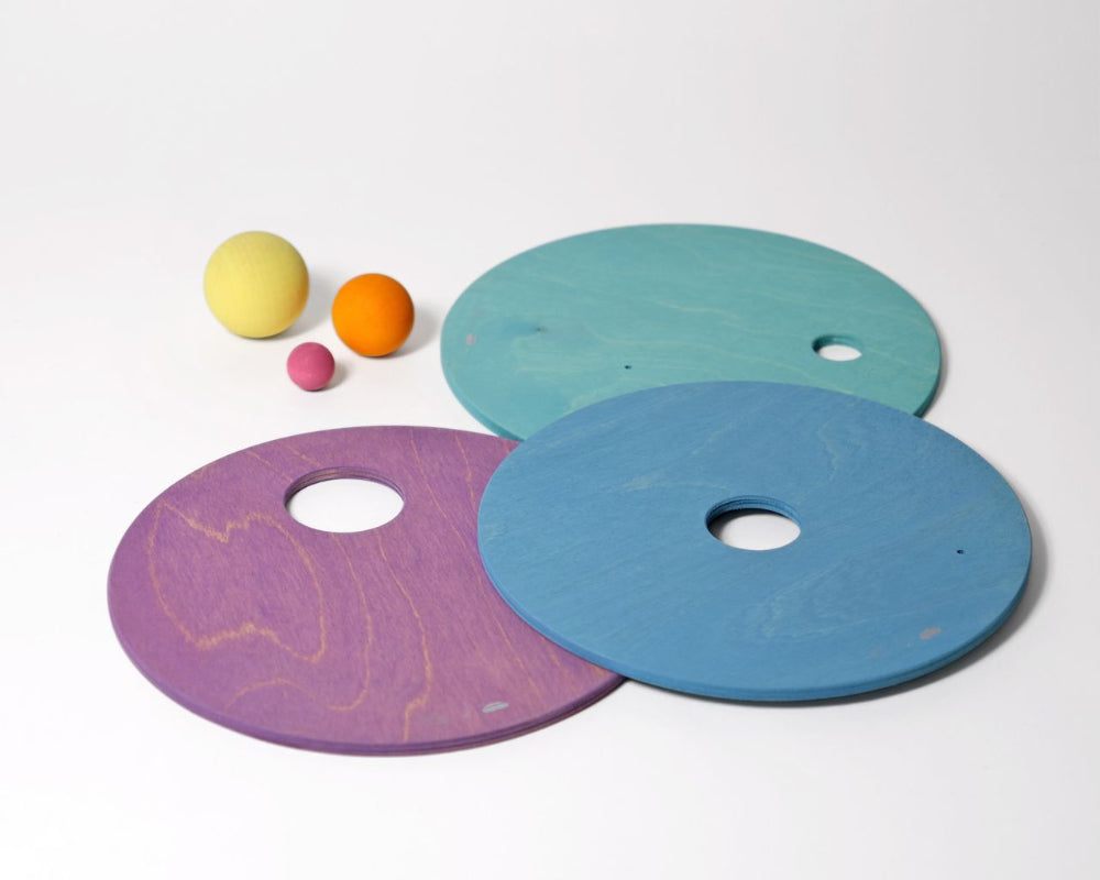 GRIMMS x Stapelstein Rolling Discs Cool Pastel 4048565102582