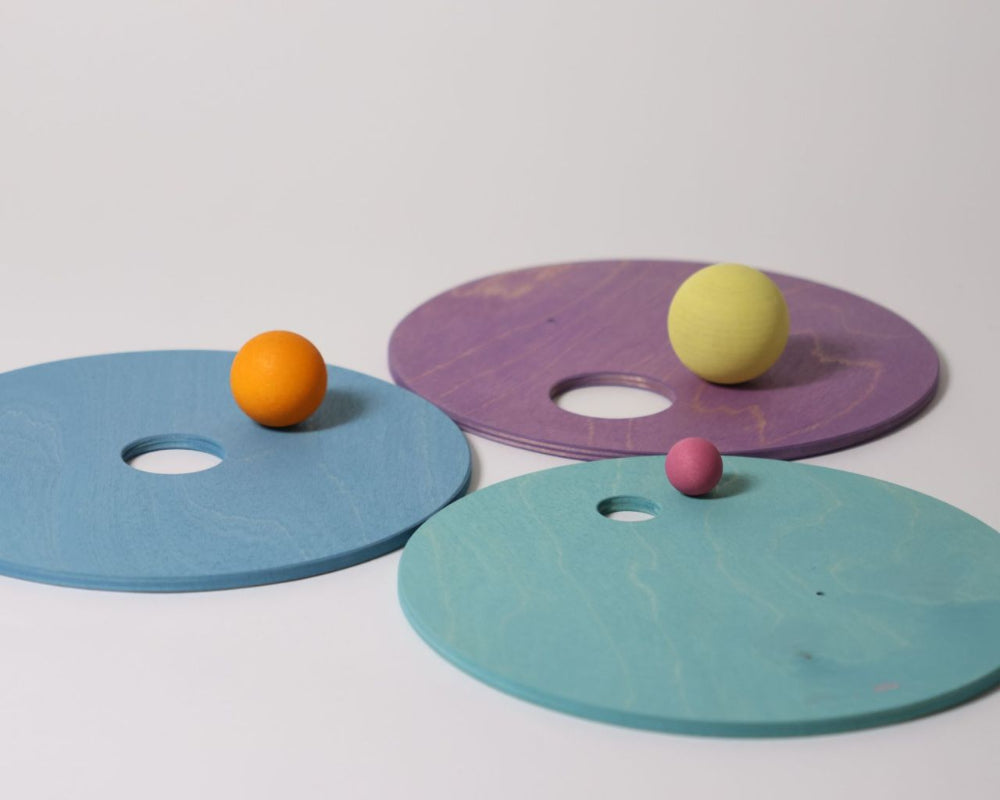GRIMMS x Stapelstein Rolling Discs Cool Pastel 10256