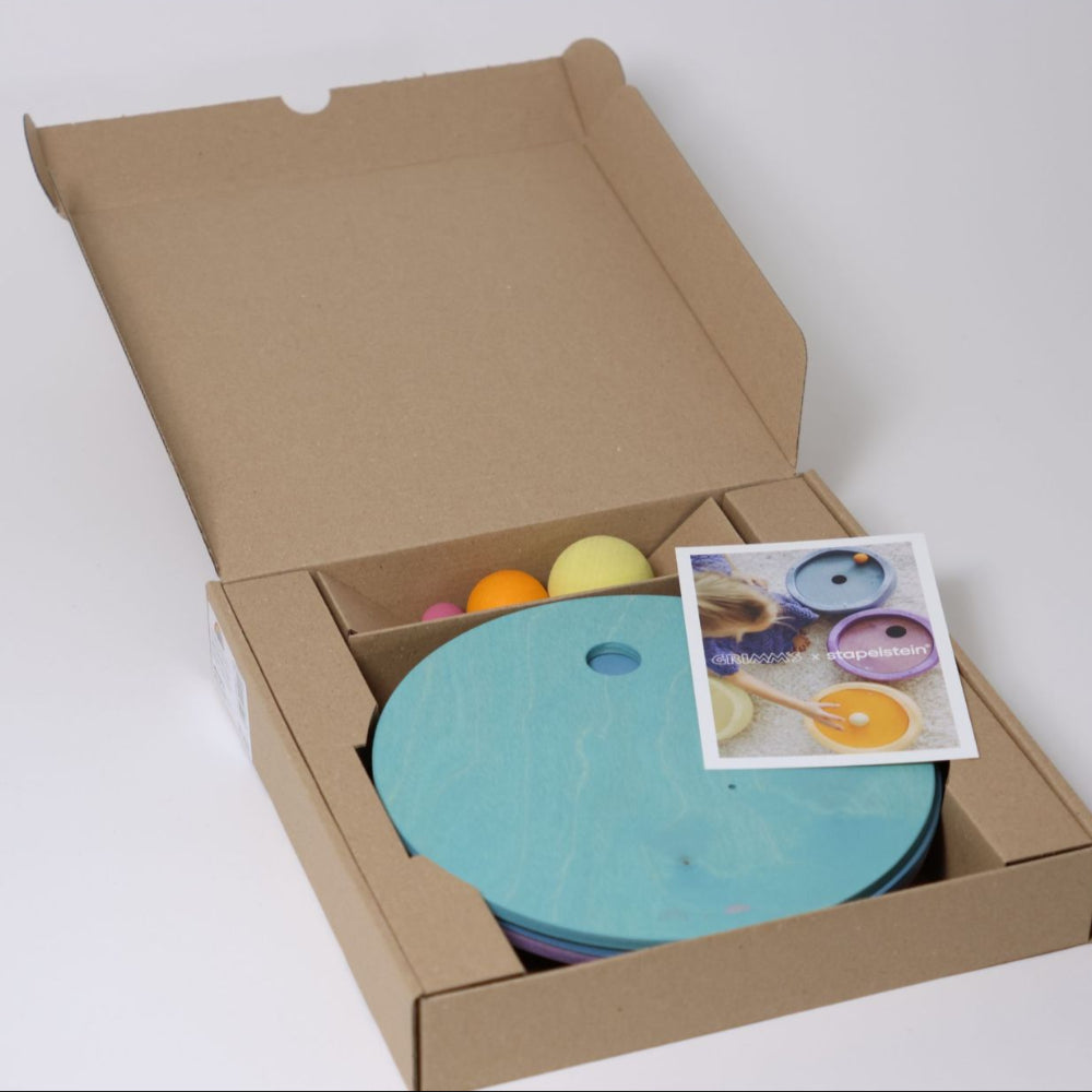 GRIMMS x Stapelstein Rolling Discs Cool Pastel