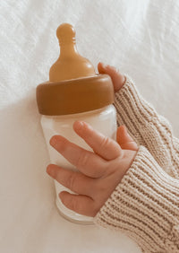 HEVEA glazen flessen brede hals slow flow 150 ml 0 mnd+