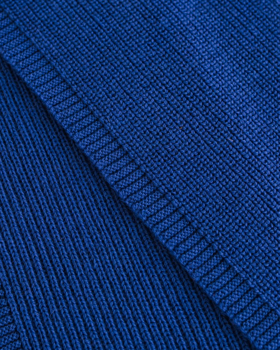 HVID sjaal Gustave Cobalt blue 1-6 jr 100% merino wol, fine italian