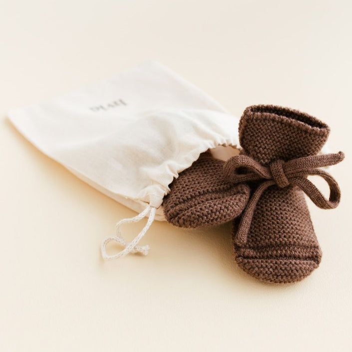 HVID slofjes mocha 0-9 mnd  b