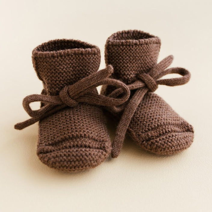 HVID slofjes mocha 0-9 mnd