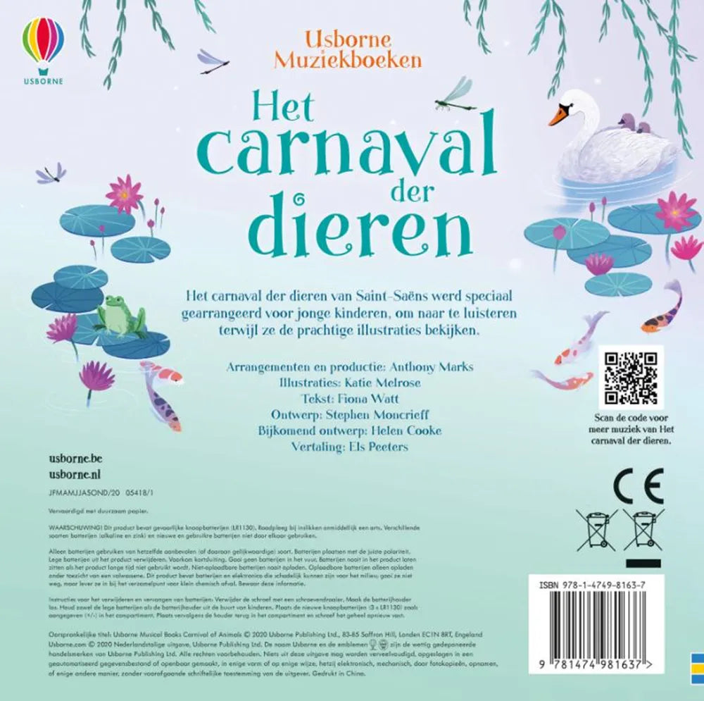 Het carnaval der dieren - geluidenboek 3 jr+ kopen