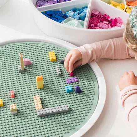 Inspire my play TRAY green building block mat
