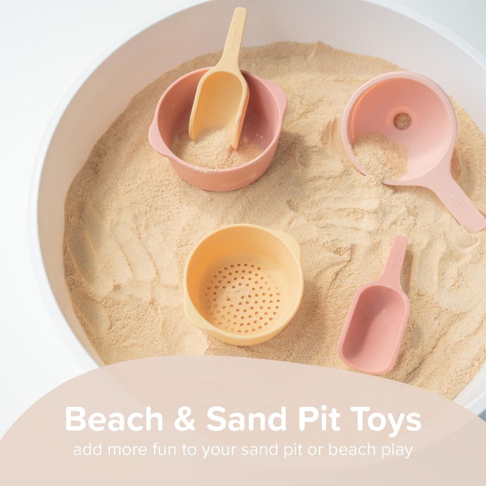 Inspire my play nesting bowl set coral yellow 6 mnd+ 103