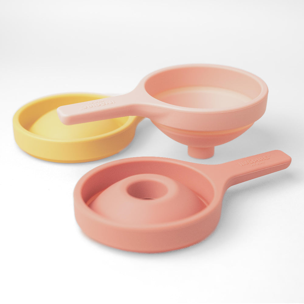 Inspire my play nesting funnel set coral yellow 18 mnd+