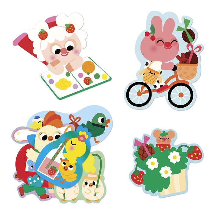 JANOD grote stickers Lente 50 stks 18 mnd+3