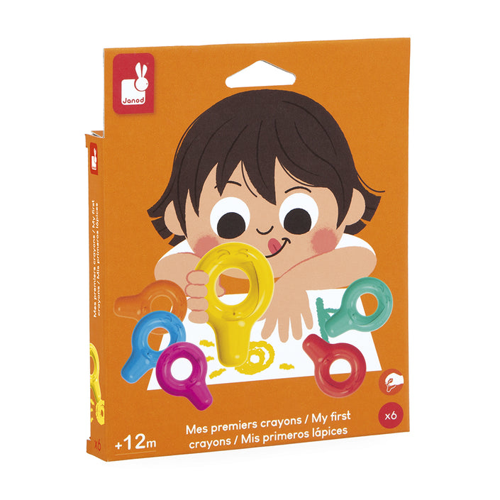 JANOD mijn eerste krijtjes 6 stks 1 jr+