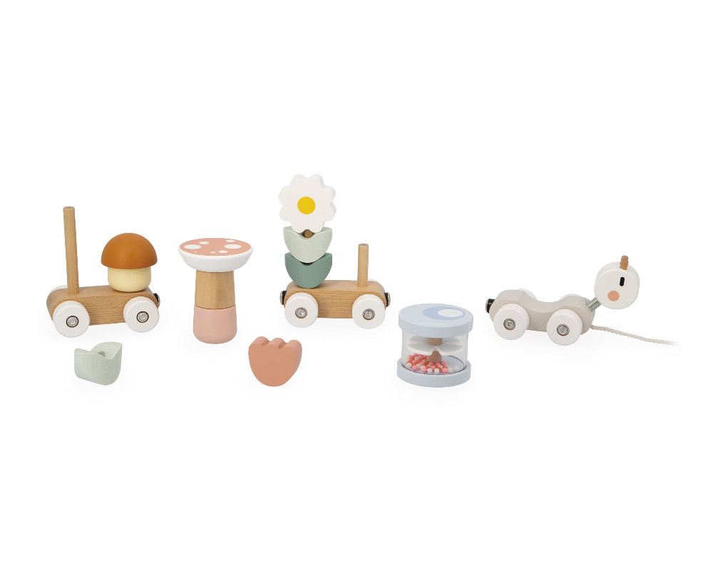 JANOD trekfiguur Sweet Cocoon slakkentrein 1jr+2