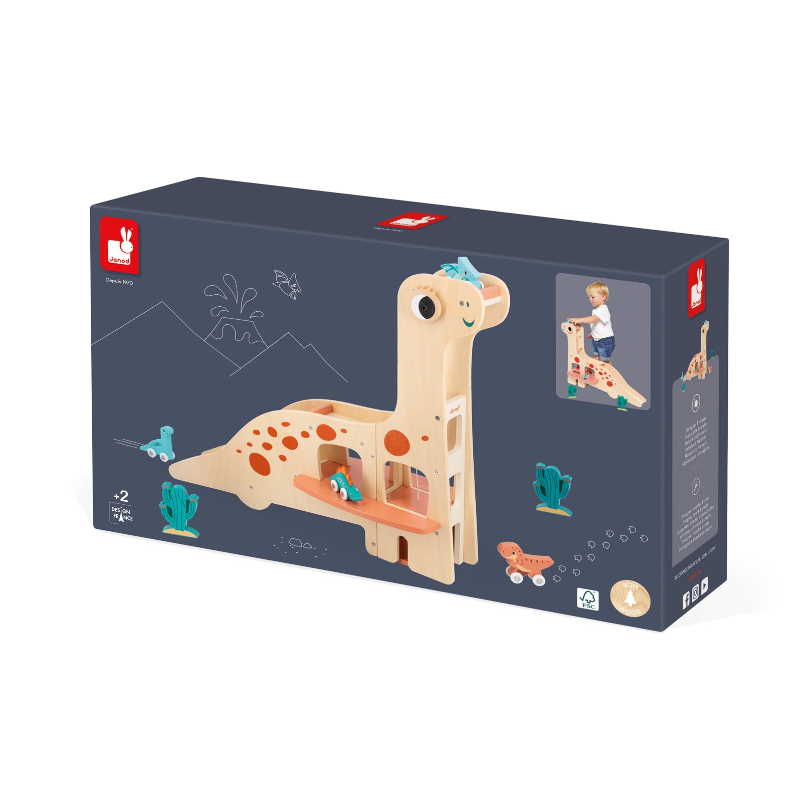 JANOD dino garage 2 jr+