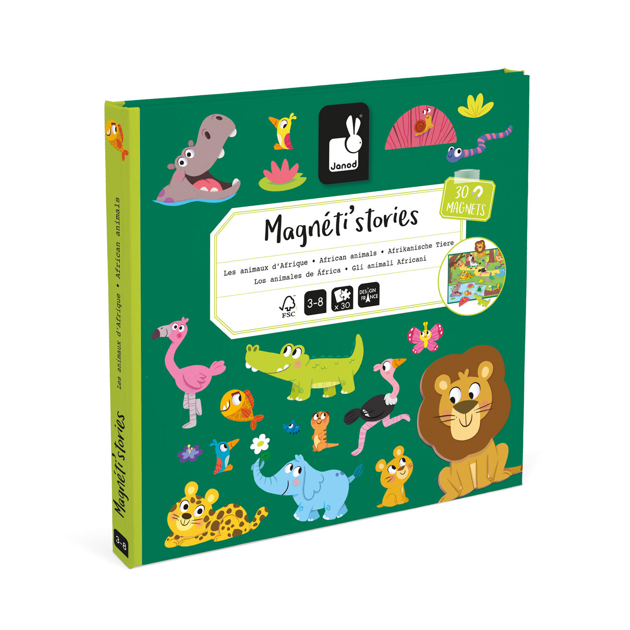 JANOD magneti stories Afrikaanse dieren 3jr+