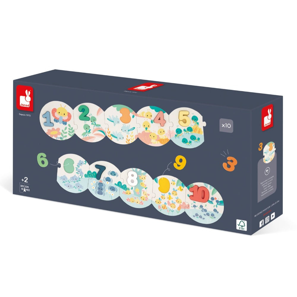 JANOD Mijn eerste puzzel cijfers 2 jr+ / 10 stks