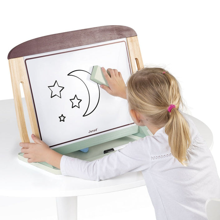 JANOD schoolbord en whiteboard 53 cm 3 jr+