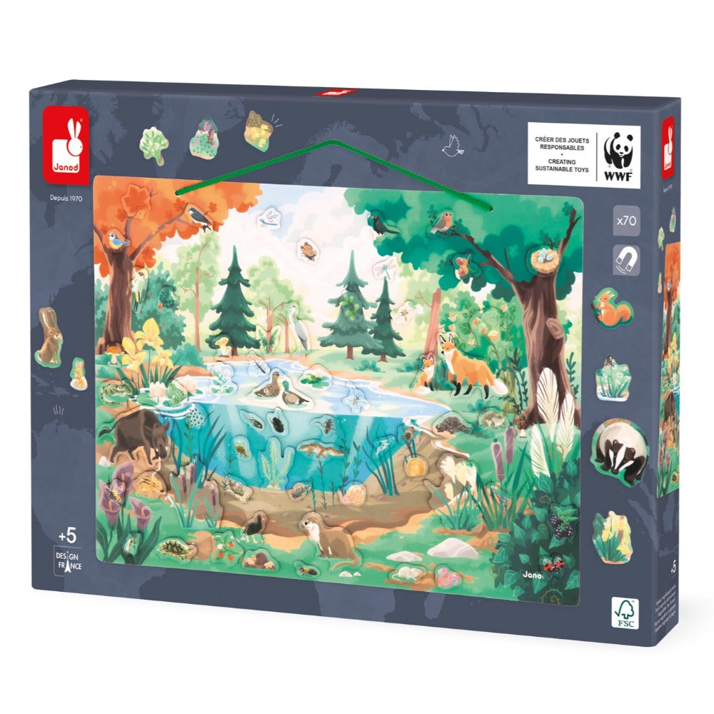JANOD x WWF magnetisch bord Flora en fauna 5 jr+