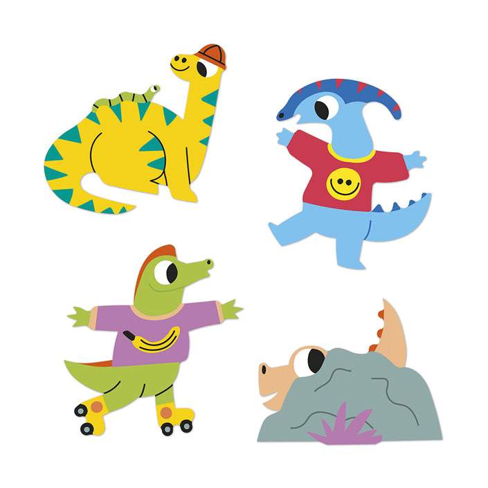 Janod stickers Dino 100 stks 3 jr+3