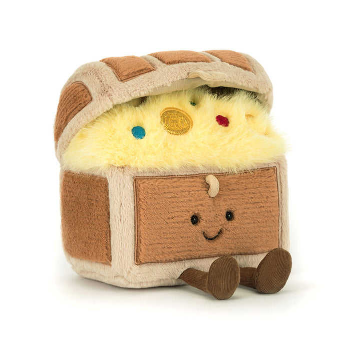 Jellycat knuffel Amuseables Treasure Chest schatkistje A2TRES