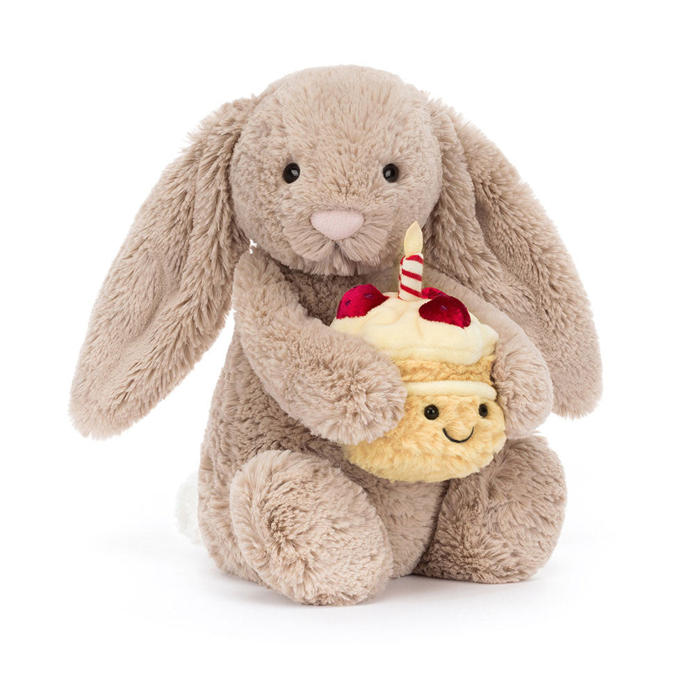 Jellycat knuffel Bashful Beige Bunny Birthday kopen