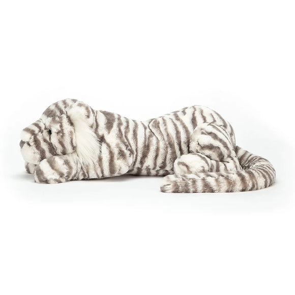 Jellycat knuffel Sacha Snow Tiger little a