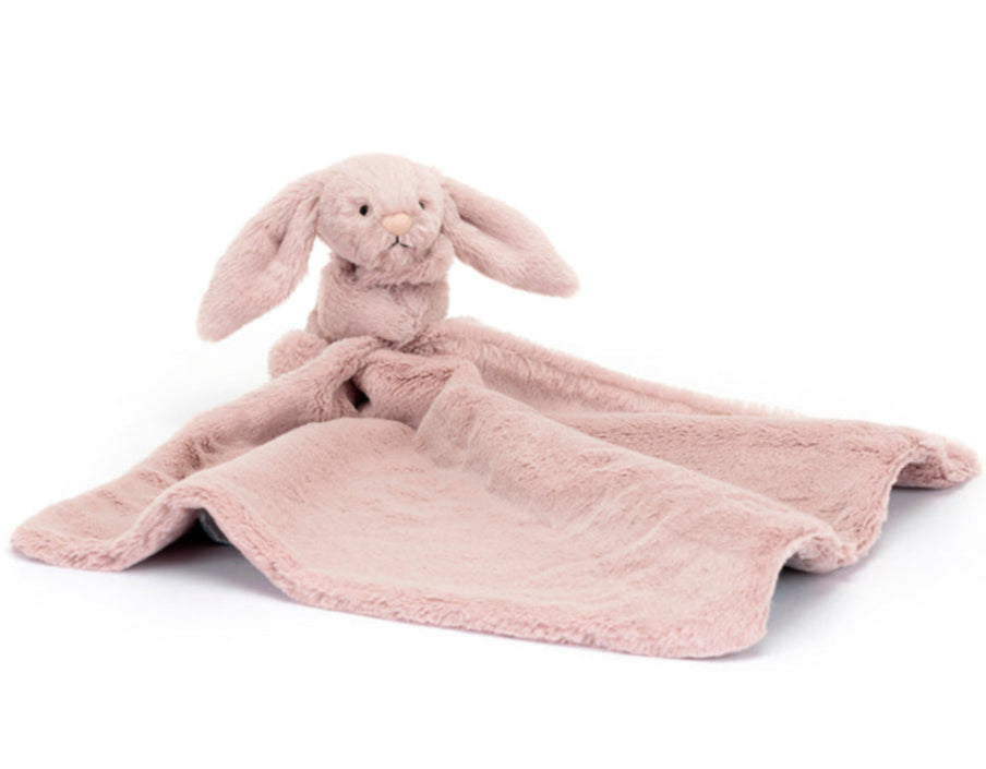 Jellycat knuffeldoekje en knuffel bashful luxe bunny rosa2