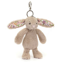 Jellycat bag charm bunny petal beige
