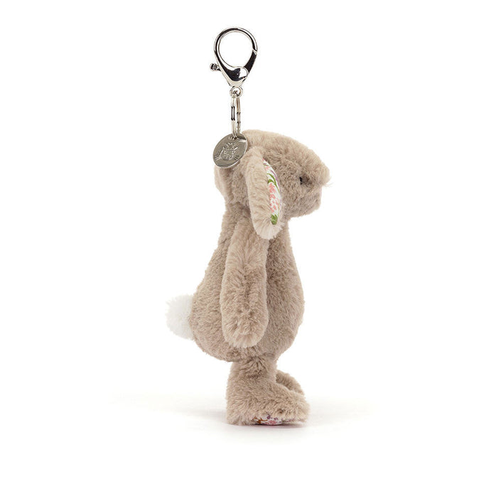 Jellycat bag charm bunny petal beige