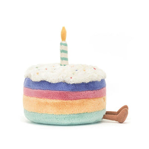 Jellycat knuffel Amuseables Rainbow Birthday Cake