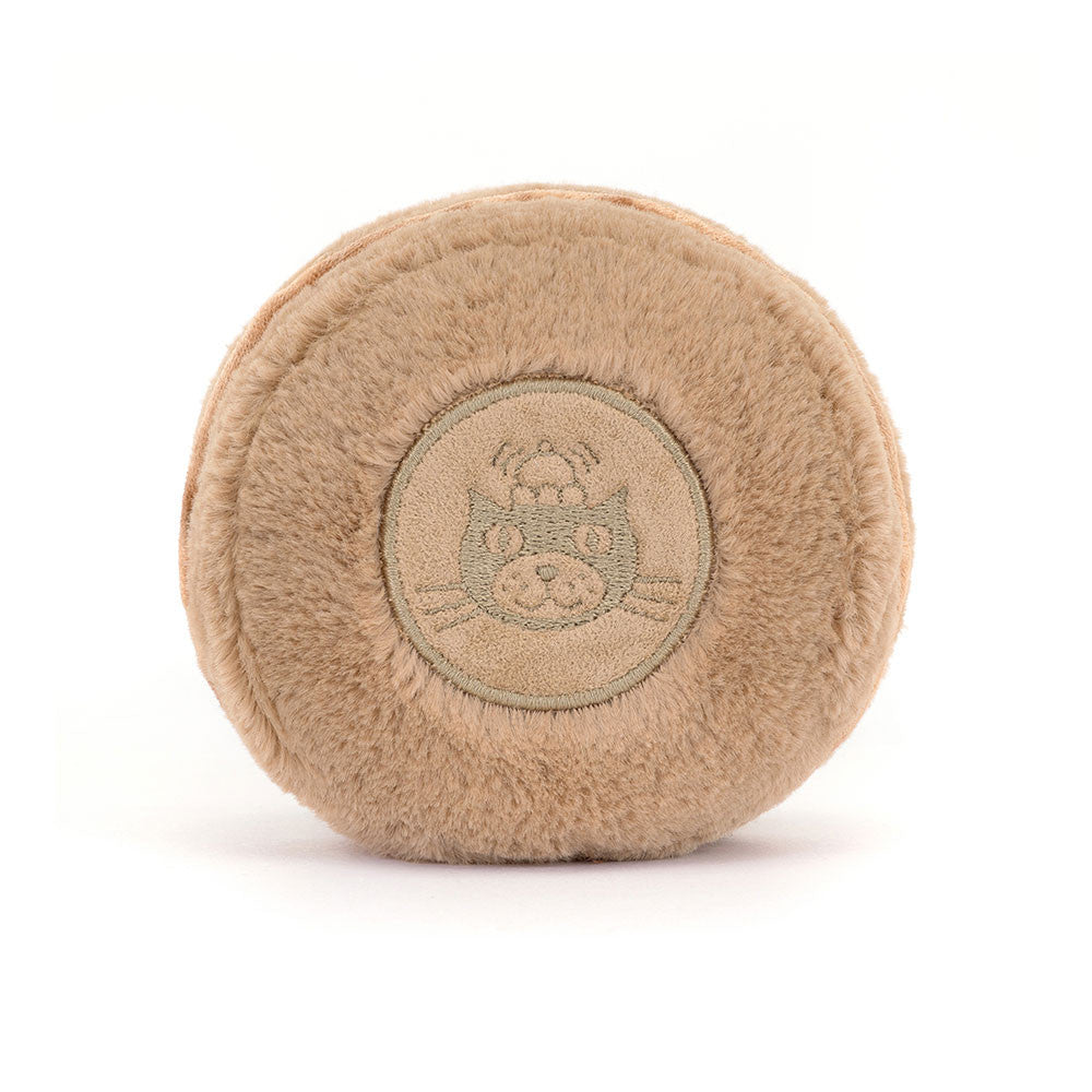 Jellycat knuffel Amuseables Mona Macaron chocolade 100% polyester
