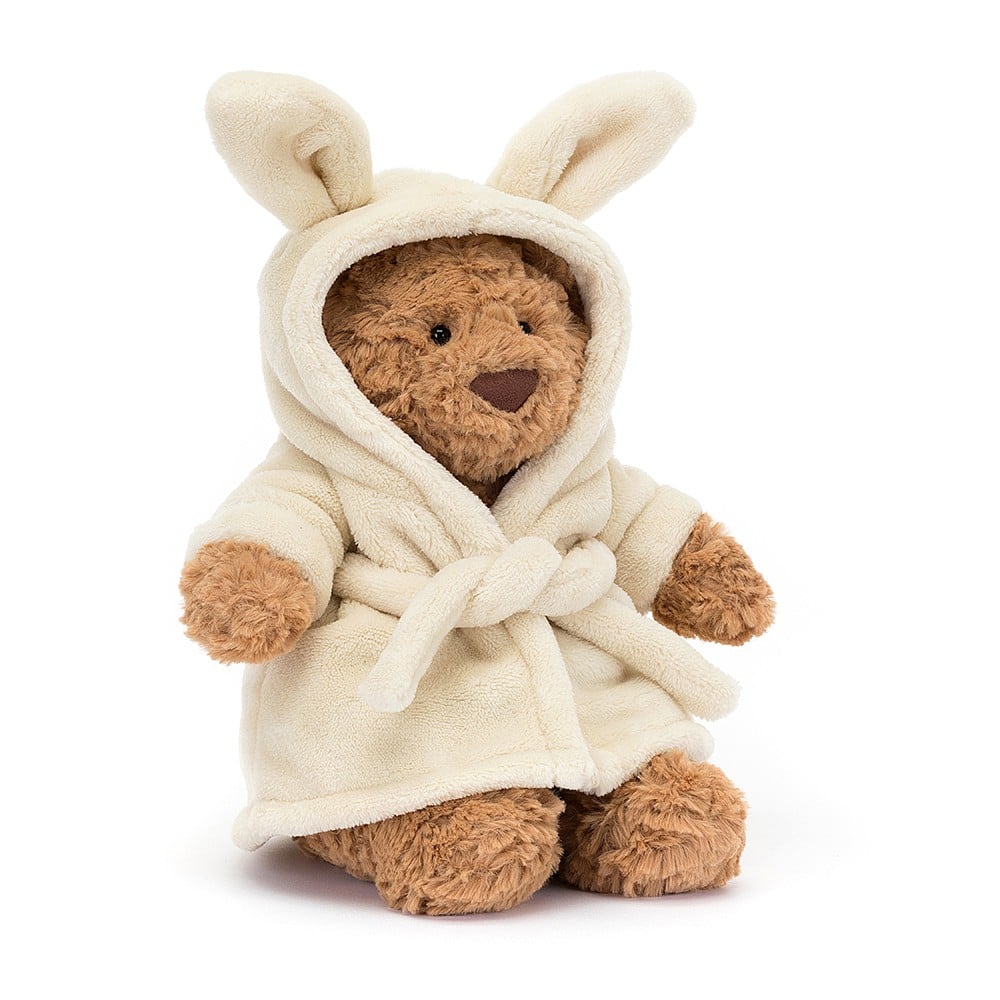 Jellycat knuffel Bartholomew Bear bathrobe