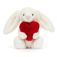 Jellycat knuffel Bashful Red Love Heart bunny small