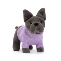 Jellycat knuffel Sweater French Bulldog purple