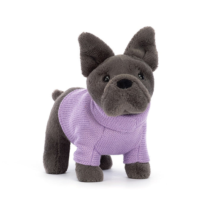 Jellycat knuffel Sweater French Bulldog purple