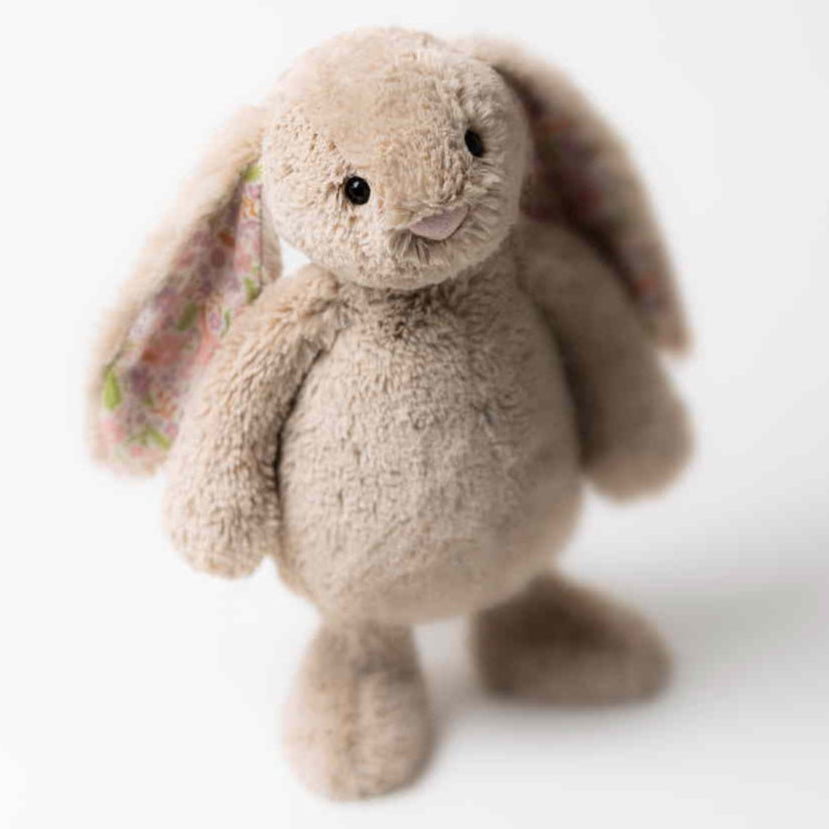 Jellycat knuffel blossom bunny beige petal medium kopen
