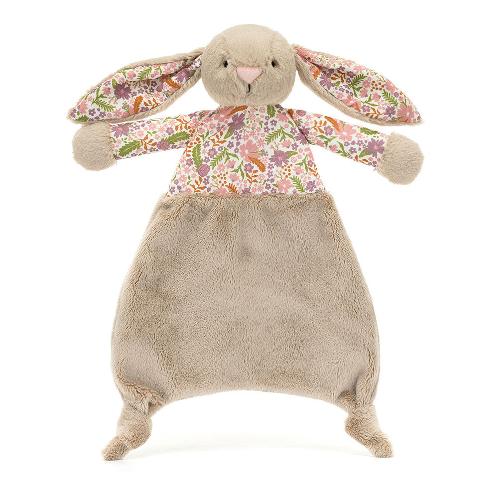 Jellycat knuffeldoekje blossom beige bunny petal kopen