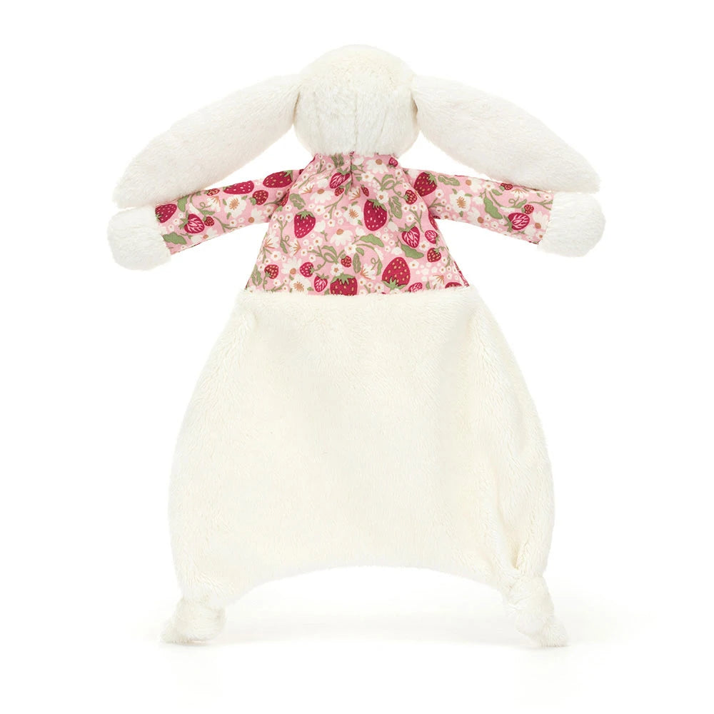 Jellycat knuffeldoekje blossom cream bunny berry 670983160819