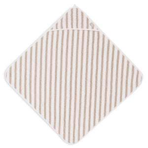 Jollein badcape terry stripe olive green