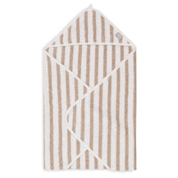 Jollein badcape terry stripe olive green