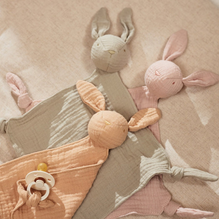 Jollein knuffeldoekje bunny ears olijf groen