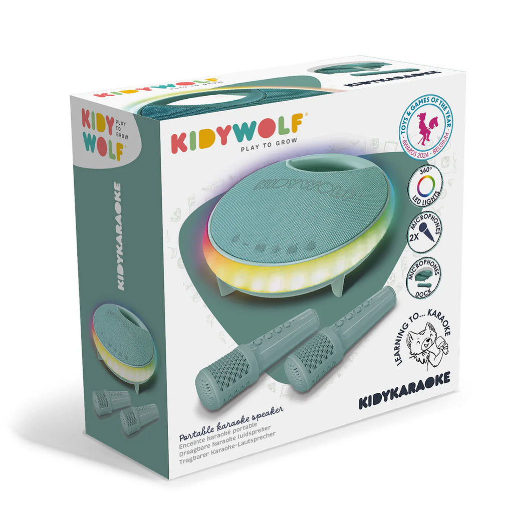 Kidywolf karaoke set 2 microfoons 5 jr+ 5407009181788
