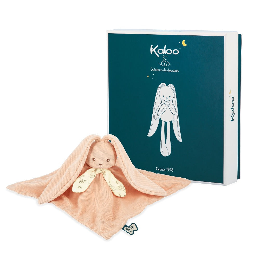 Kaloo knuffeldoekje konijn peach 0 jr+