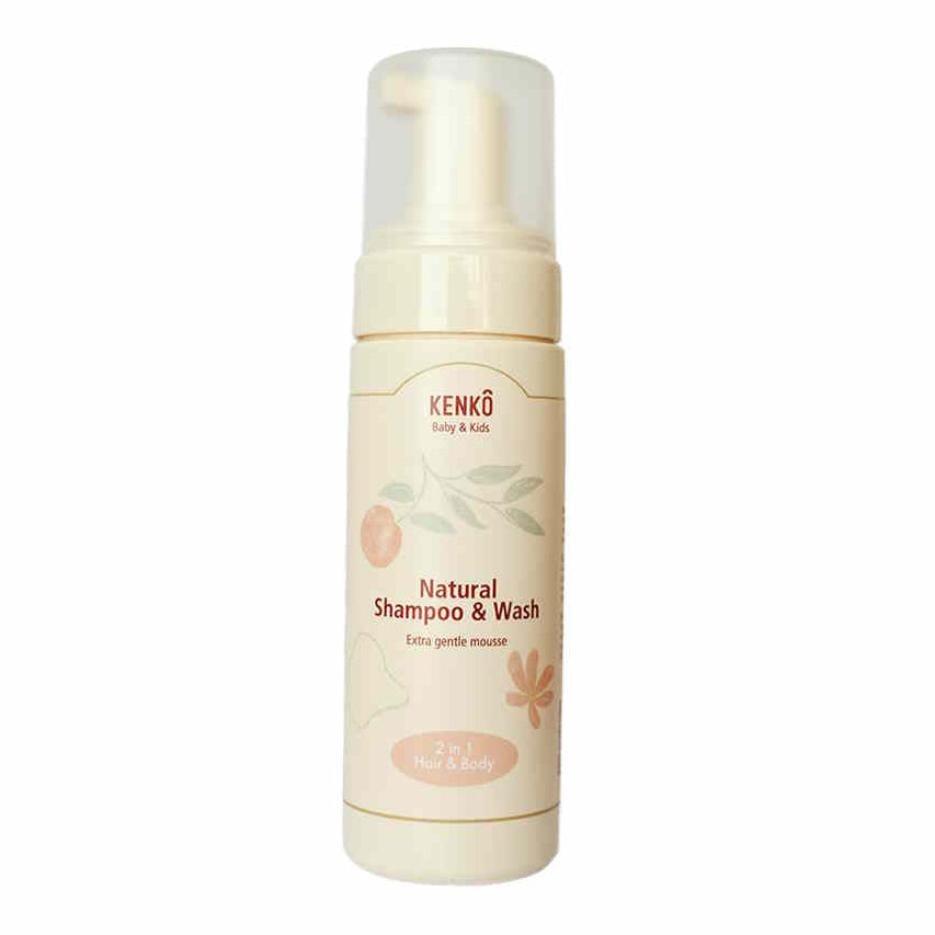 Kenko natural shampoo & wash mousse baby + kids 8721398155319 c