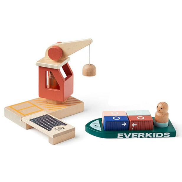 Kids Concept containerschip + dok Aiden 2 jr+