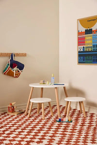 Kids Concept kindertafel + krukken wit