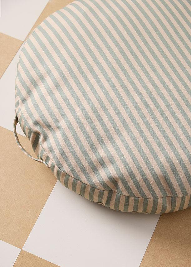 Kids Concept vloerkussen streep blauw 60 cm