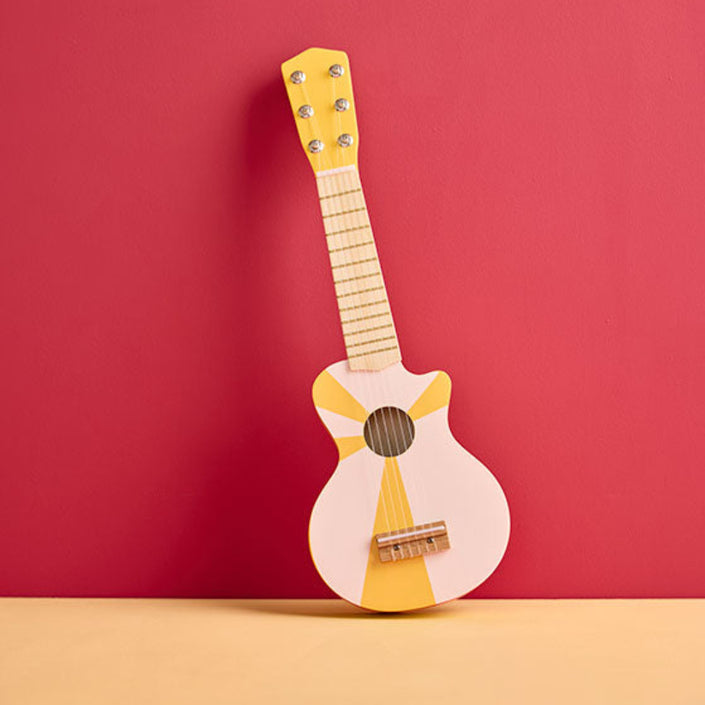 Kids Concept gitaar geel wit1000954c