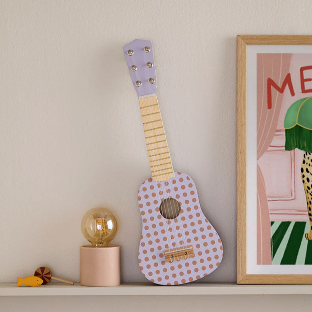 Kids Concept gitaar stippen lila kopen