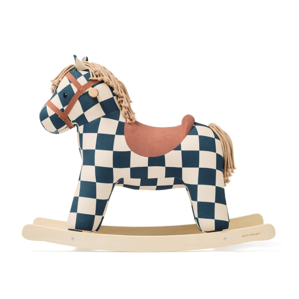 Kids Concept hobbelpaard Miro ruitjes 18 mnd 7340028736813 d