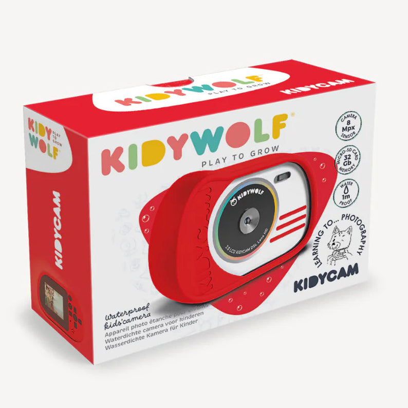 Kidywolf Kidycam waterdichte kindercamera rood 